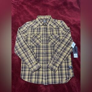 PRPS Brown and Yellow Multi Flannel